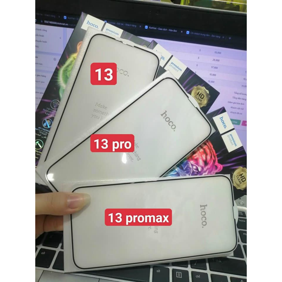 Kính cường lực full màn hình Hoco G5 cho iPhone 13/ 13 pro/ 13 pro max - Hàng nhập khẩu