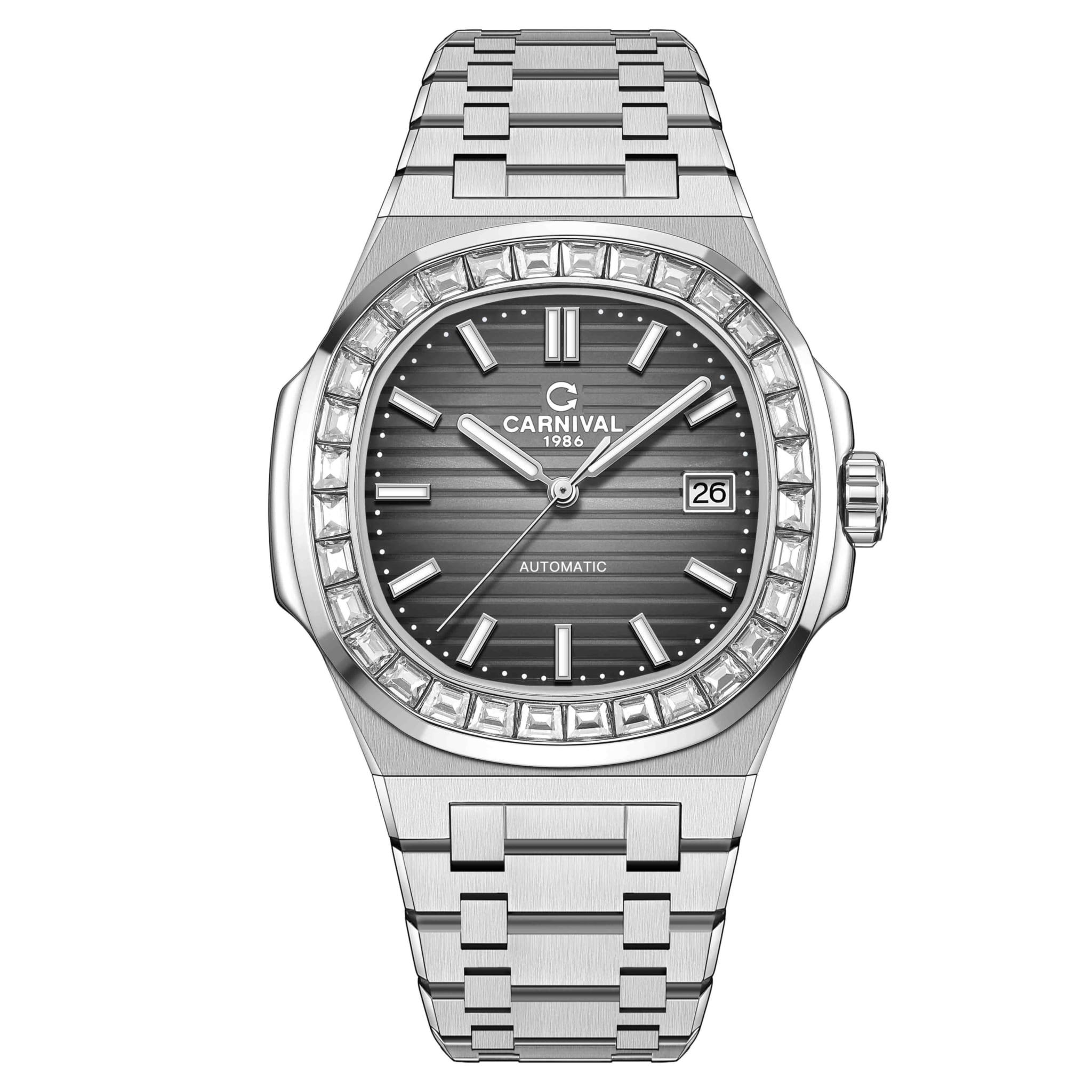 Đồng Hồ Nam Dây Thép Carnival Nautilus G8108.305.011 Automatic - Kính Sapphire - Size 41mm - Carnival 8108G-VT-MXAM