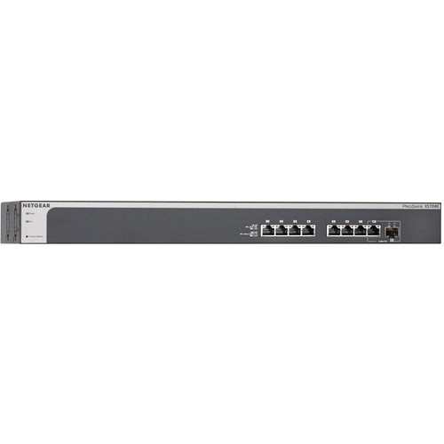 Bộ Chia Mạng Gắn Rack 8 Cổng 100M/1G/10G Với 1 Cổng Quang Combo 10G SFP+ ProSAFE 10-Gigabit Ethernet Smart Managed Plus Switch Netgear XS708E - Hàng Chính Hãng