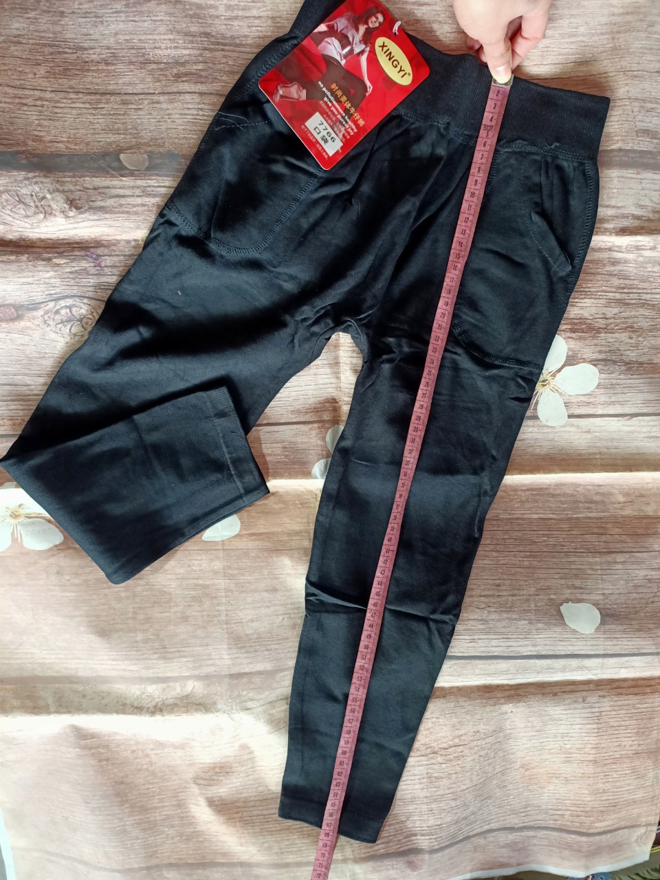 Quần legging trơn nữ chất dệt co giãn tốt dáng lỡ 8 tấc