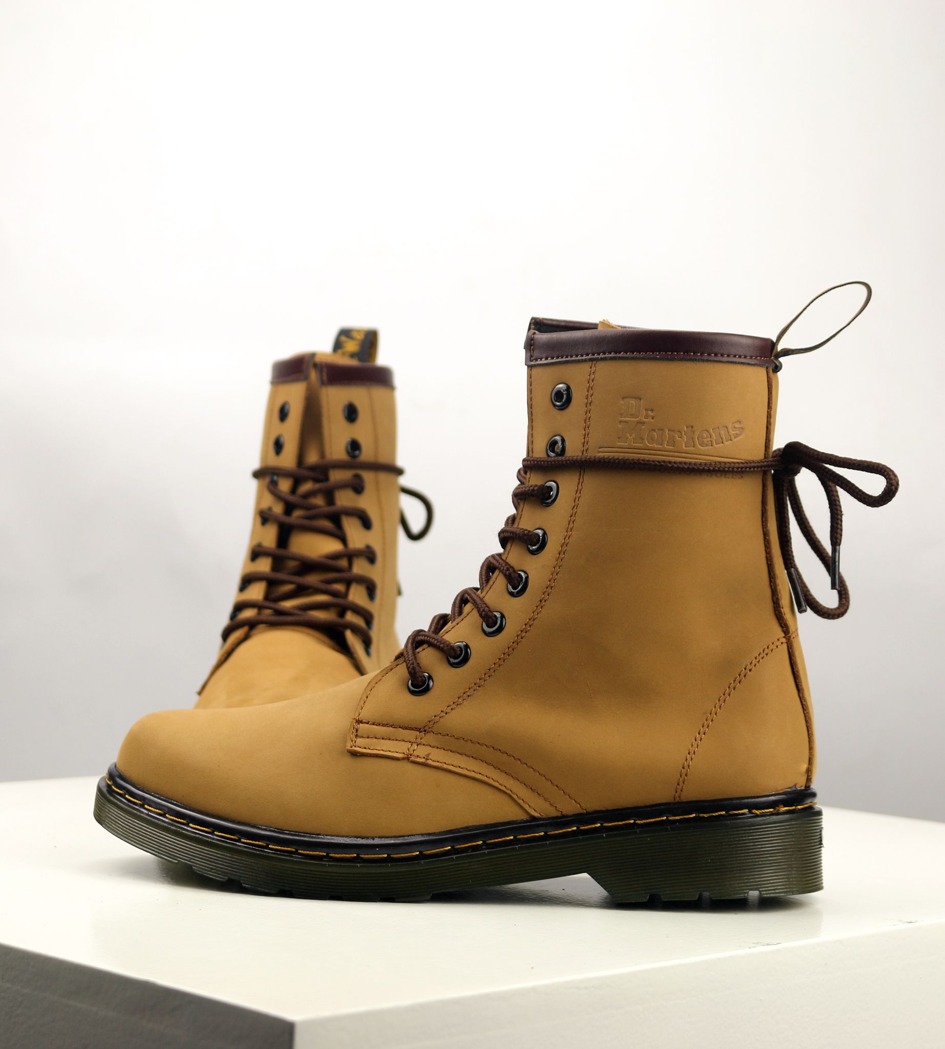 Giày Boots Đốc da bò Nubuck