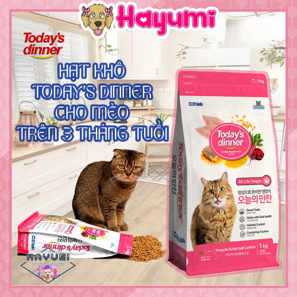 HẠT KHÔ TODAY DINNER CHO MÈO TRÊN 3 THÁNG TUỔI - HAYUMI