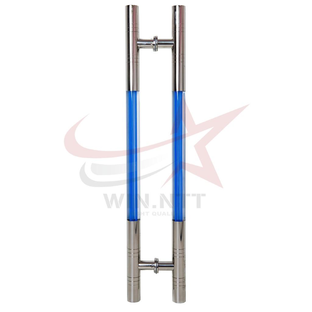 Tay Nắm Cửa Kính Cường Lực, Cửa Nhôm - Tay Nắm Mica Xanh