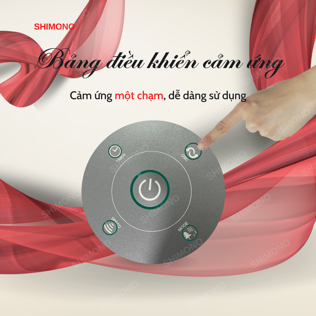 Quạt Tháp SHIMONO SM-TF46TR Kiểu Dáng Sang Trọng Màn Hình Hiển Thị Nhiệt Độ Phòng BH 12 Tháng Hàng Chính Hãng