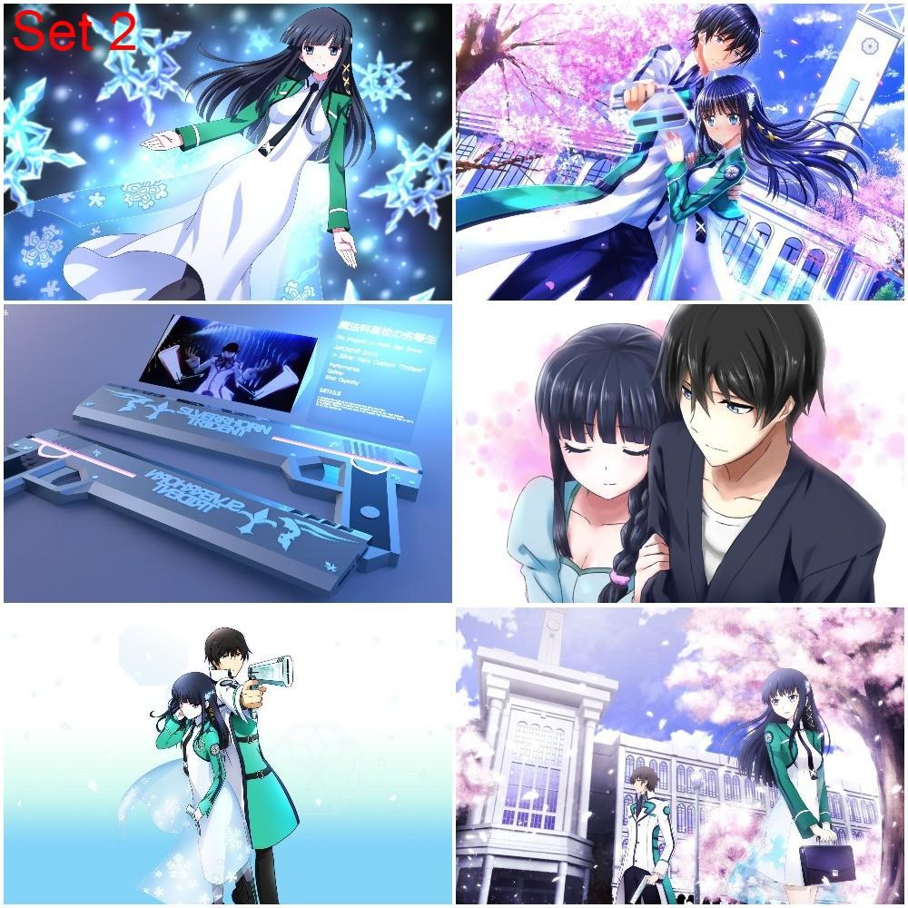 Bộ 6 Poster anime Mahouka Koukou no Rettousei - Trường Học Phép Thuật (bóc dán) - A3,A4,A5