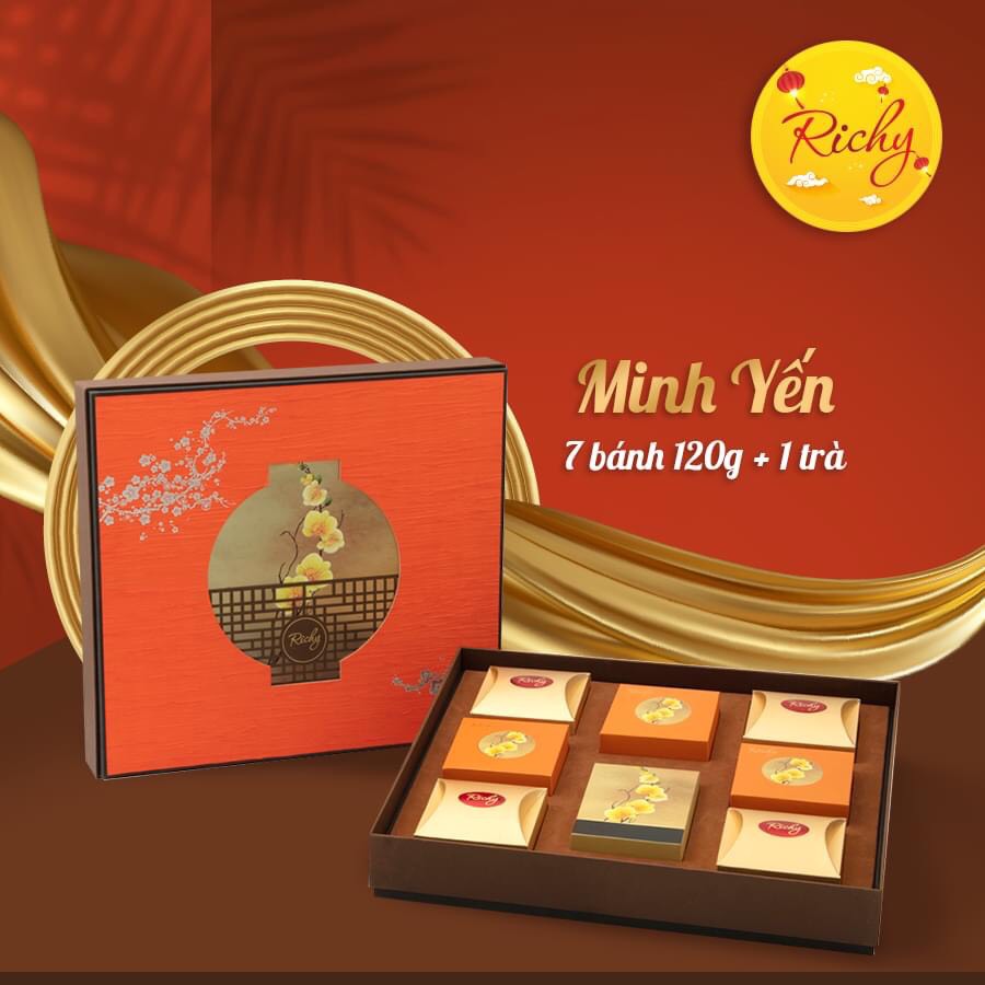 Bánh trung thu Minh Yến Richy bánh nướng bánh dẻo cao cấp