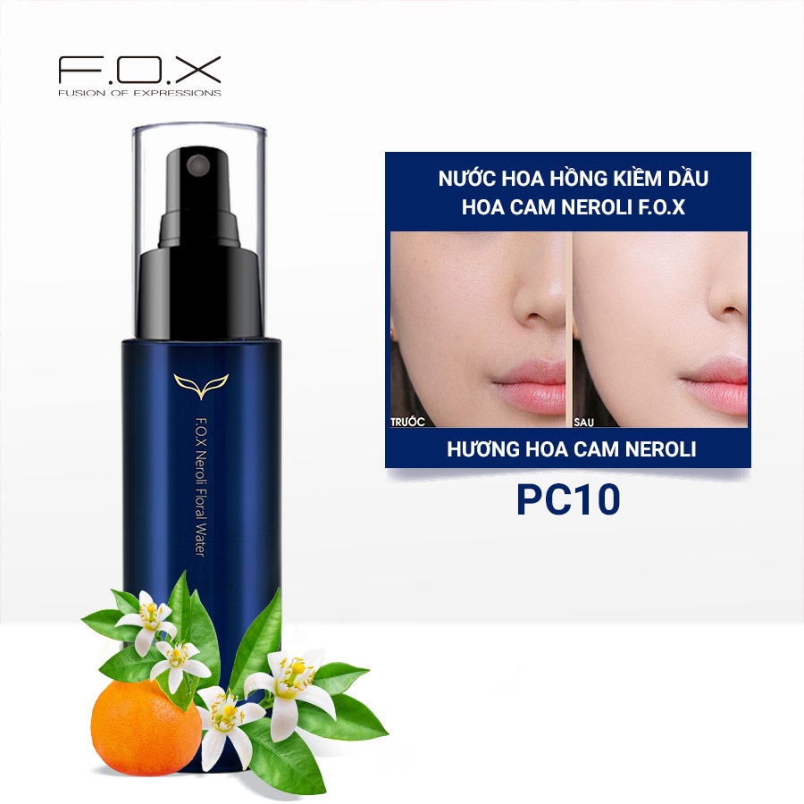 [ QUÀ TẶNG KHÔNG BÁN ] Xịt Khoáng Dưỡng Ẩm Da Và Làm Sáng Da Hương Hoa Cam Neroli Floral Water FOX Cosmetics 100ml