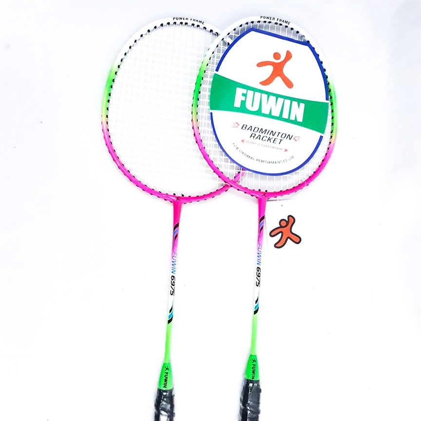 Vợt cầu lông Fu-win 6975 BAD-MINTON RACKET gng( 1 Cặp )