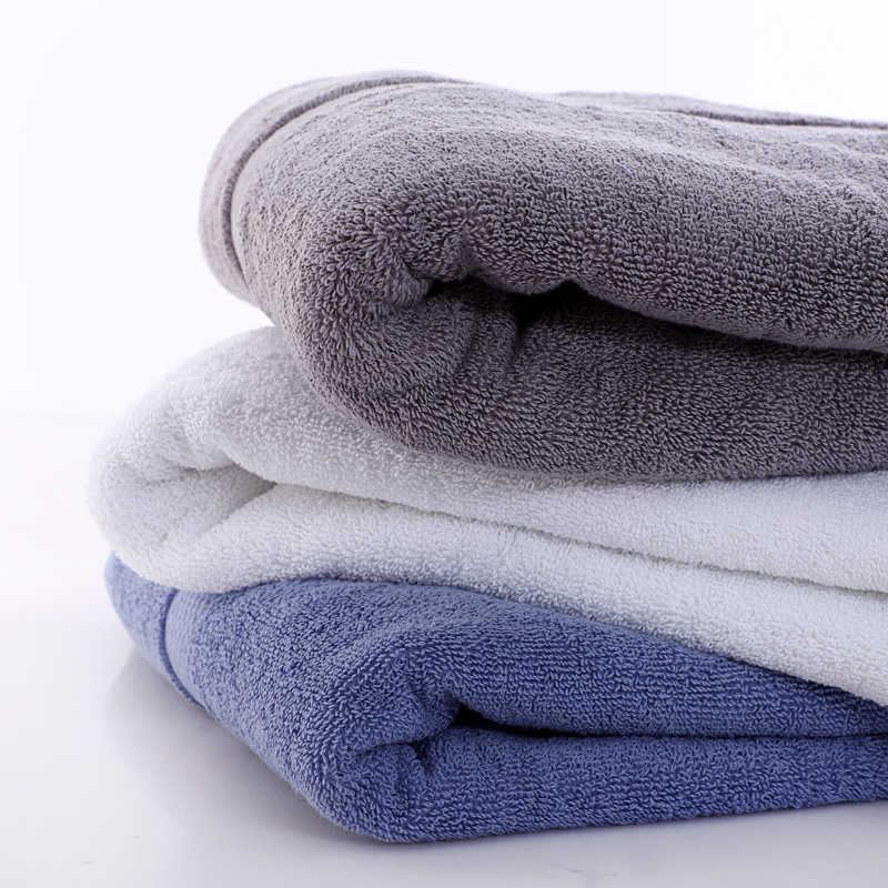 Set 2 Khăn Tắm Cotton Organic Xuất Hàn 70x140cm, Dày Dặn Thấm Hút Nước Tốt - Chính Hãng (Giao Màu Ngẫu Nhiên)