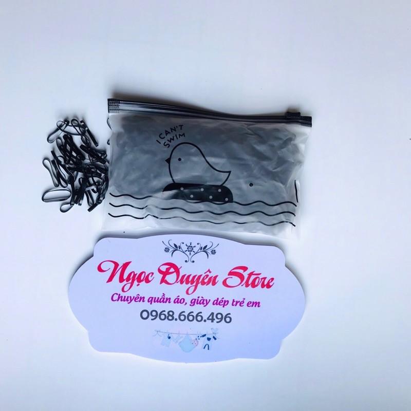 Chun Buộc Tóc Cho Bé Sợi Siêu Dai Túi - Loại Túi Zíp 500 cái, Hàng loại 1 dày dặn, đanh dây.