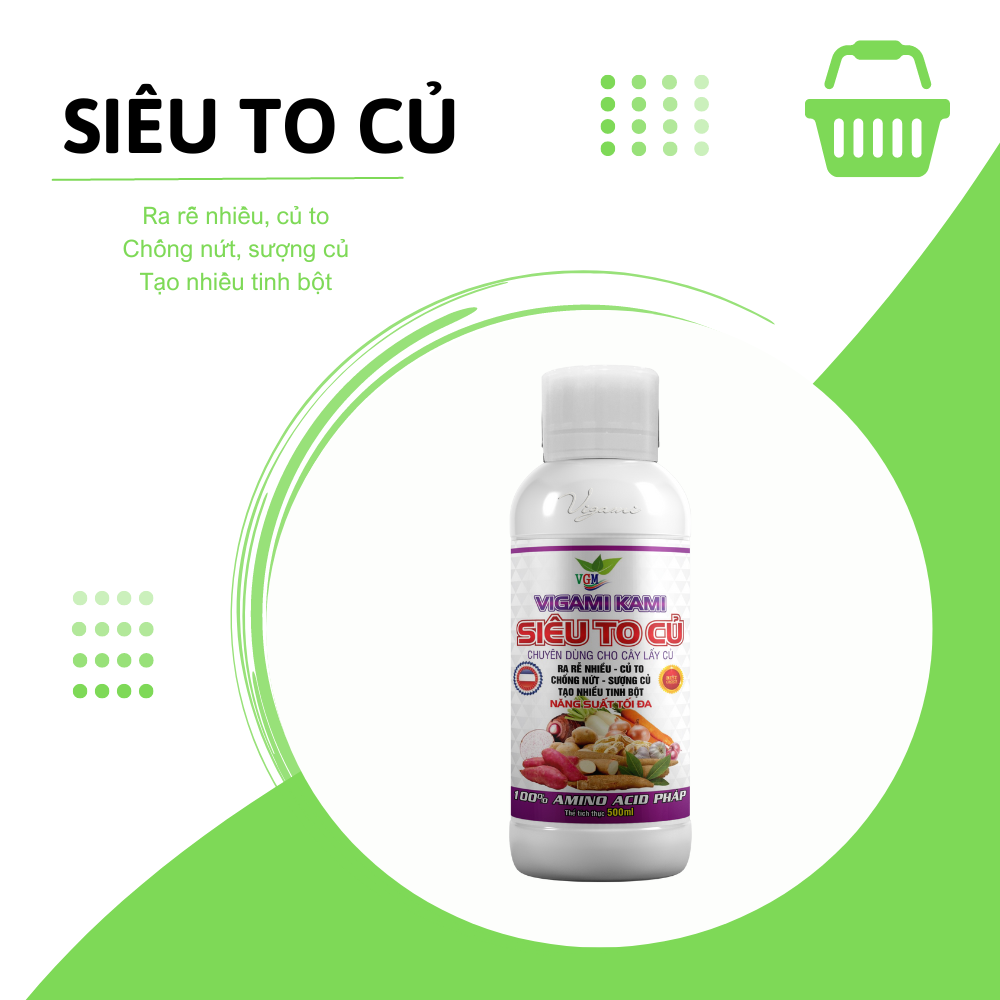 Phân bón VIGAMI KAMI siêu to củ 500ML