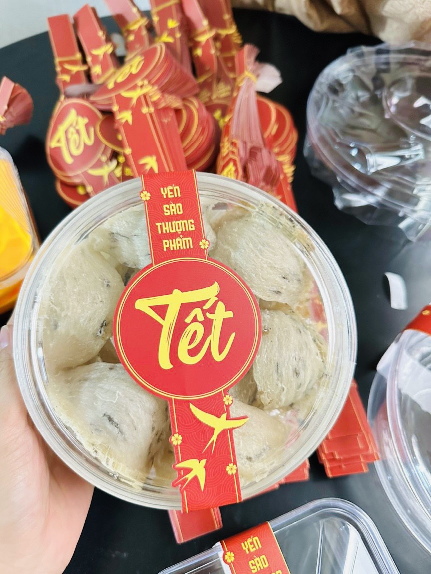 Combo Tem tết dán hộp