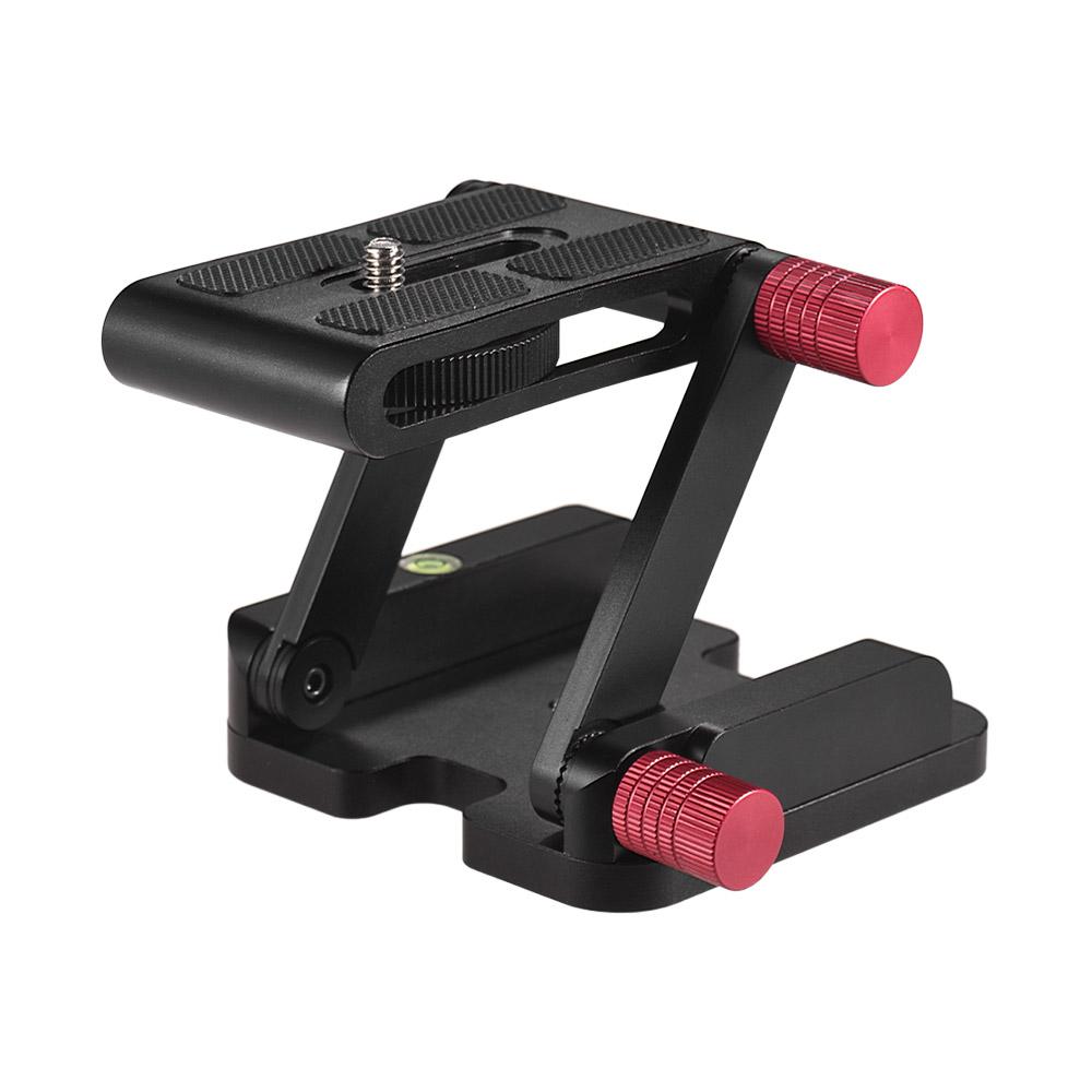 Flexible Z Type Tilt Head Tripod Ball Head Aluminum Alloy Camera Bracket with 1/4 Inch Screw Folding Quick Release Plate
