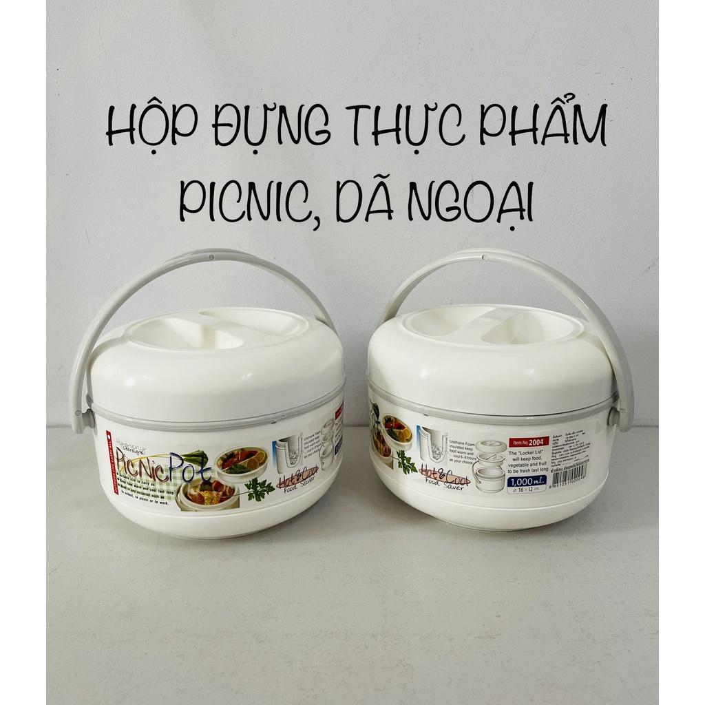 Cà mèn / Hộp cơm/ hộp picnic 1000ml 2004 - Hàng Thái Lan nhập khẩu