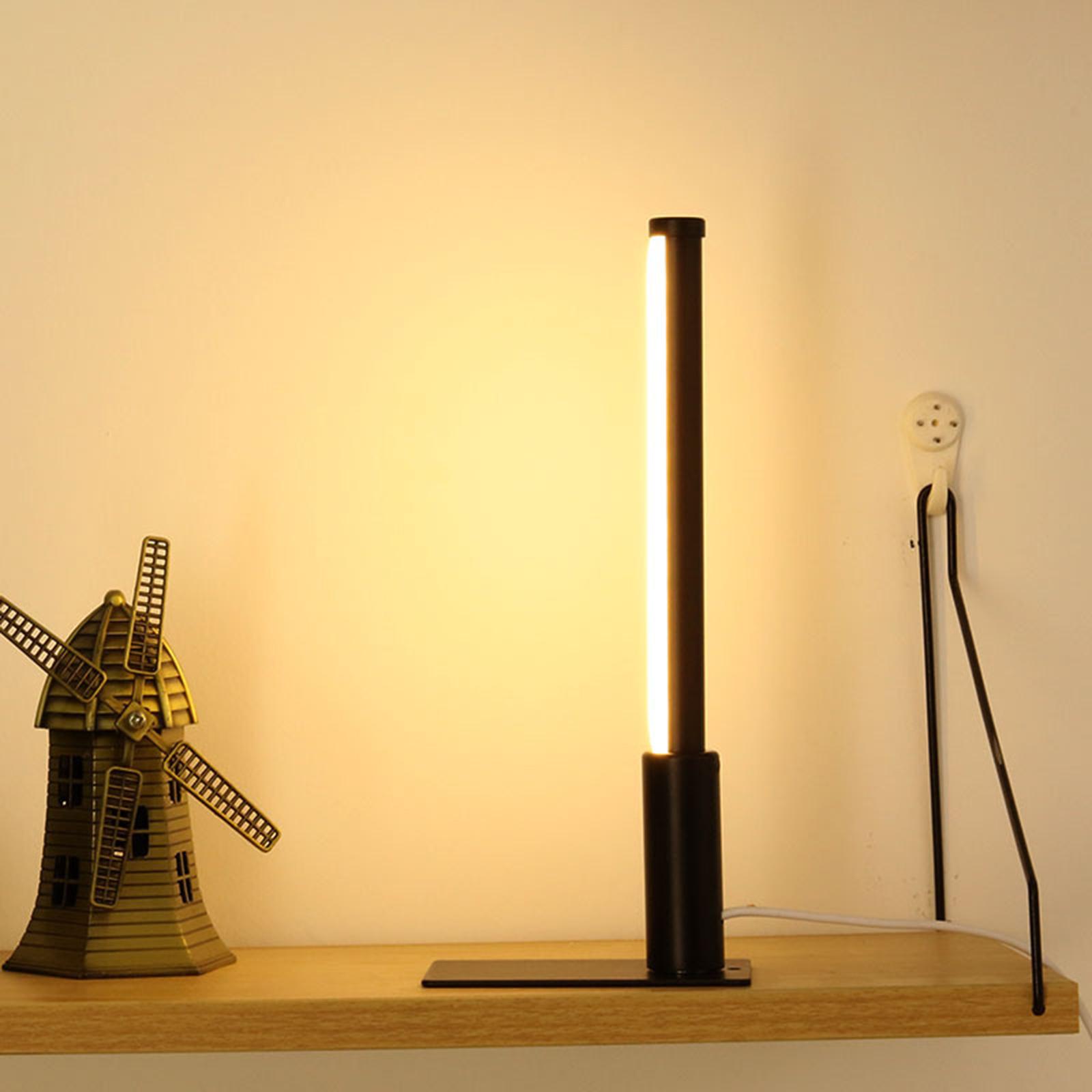LED Desk Lamp Studying Bedside Night Lamps for Bedroom Dorm 3W Black