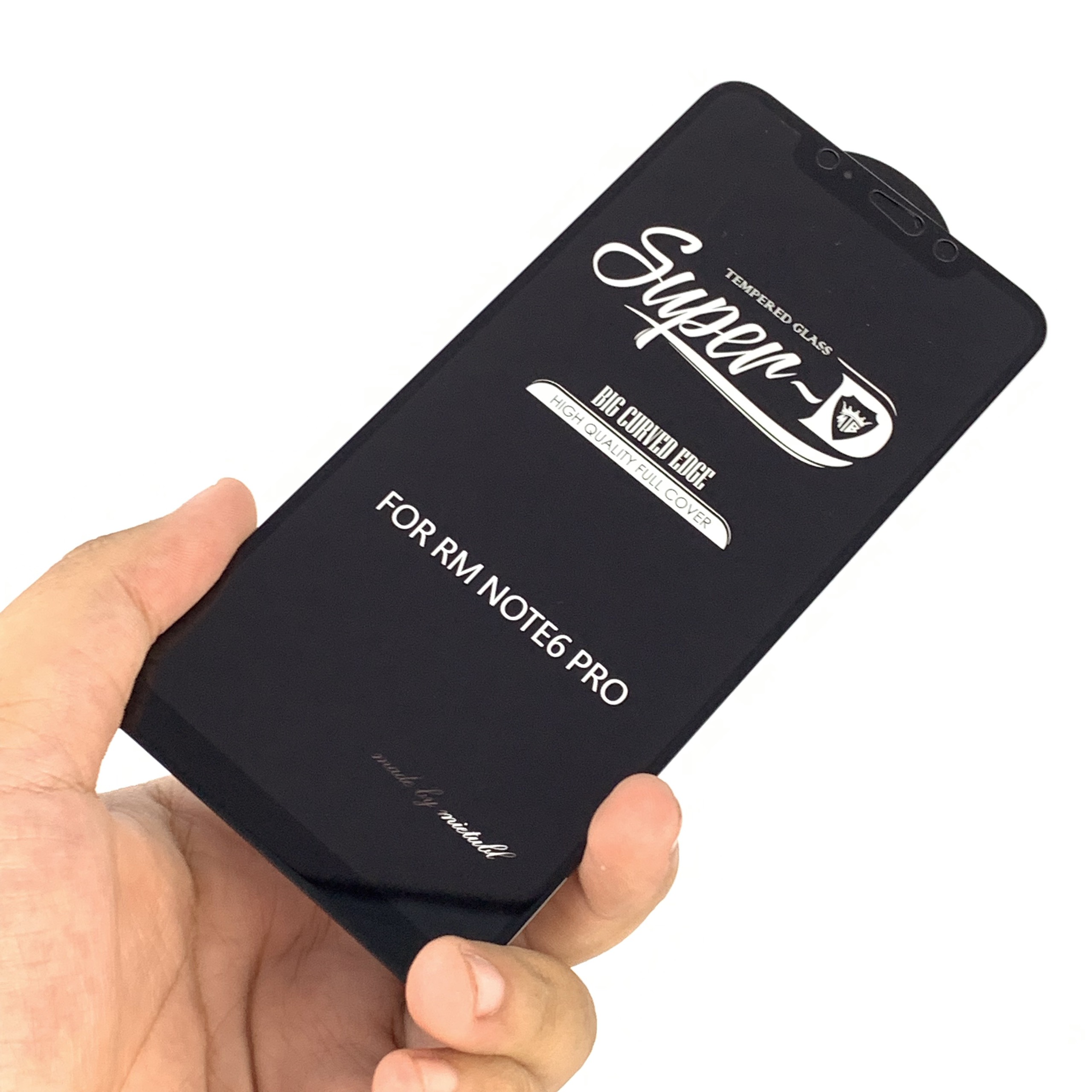 Kính cường lực Super D cho Xiaomi Redmi Note 6 Pro Full viền Đen MIETUBL - Hàng Nhập Khẩu