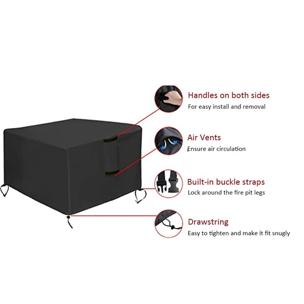 Hố cứu hỏa Nắp đậy chống thấm Firepit Nắp vuông chống gió Ripstop Bảng chữa cháy Bảng chữa cháy ngoài trời Nắp lò sưởi ngoài trời