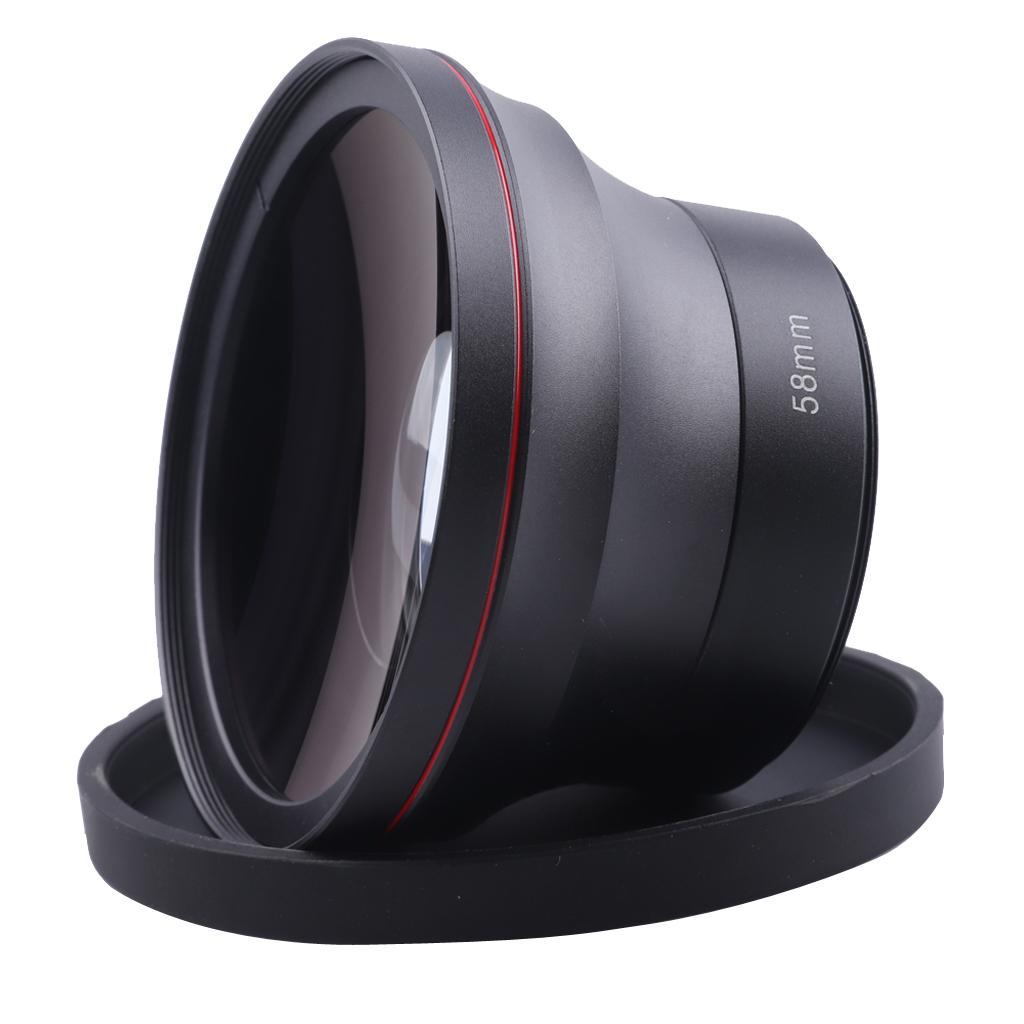58mm 0.43X Wide Angle Lens with Macro for Canon Rebel T6i T6 T6S T5i T5 T4i