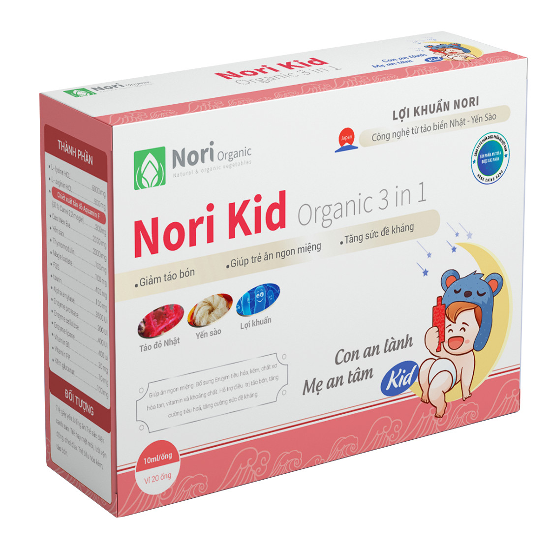 Combo 2 hộp Norikid - bổ sung chất xơ, hỗ trợ tiêu hóa, giảm táo bón