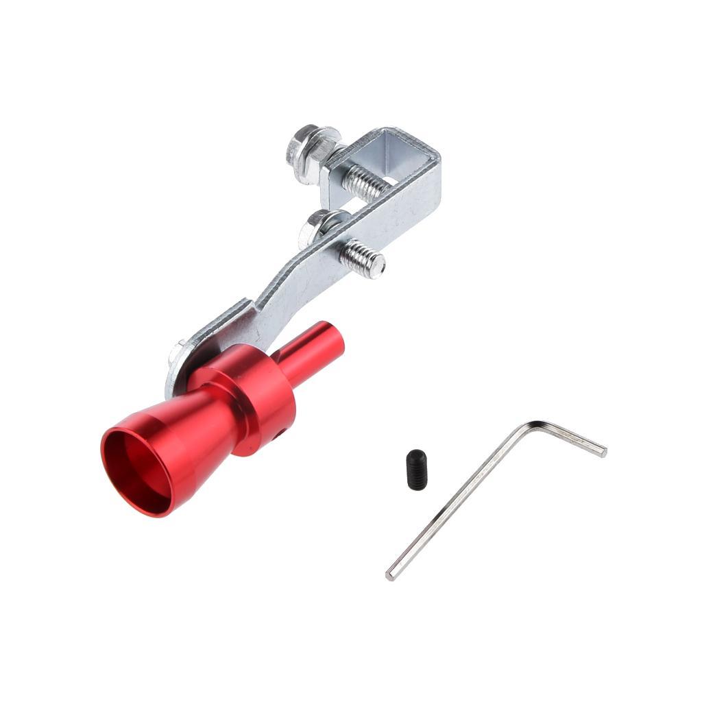 3-4pack Muffler Exhaust Pipe Turbo Sound Whistle Simulator Whistler Red Size S