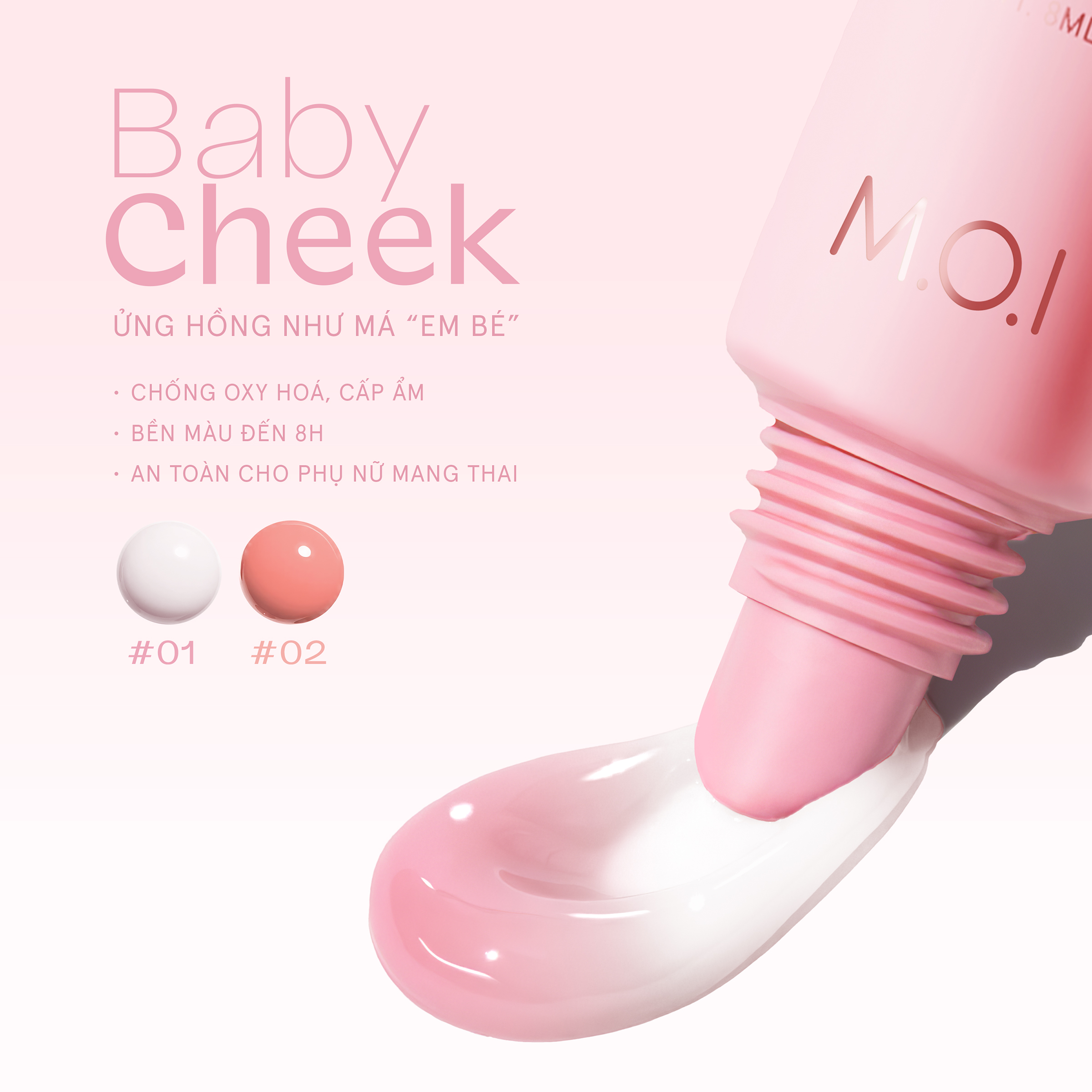 Má hồng sữa Baby Cheek by MOI