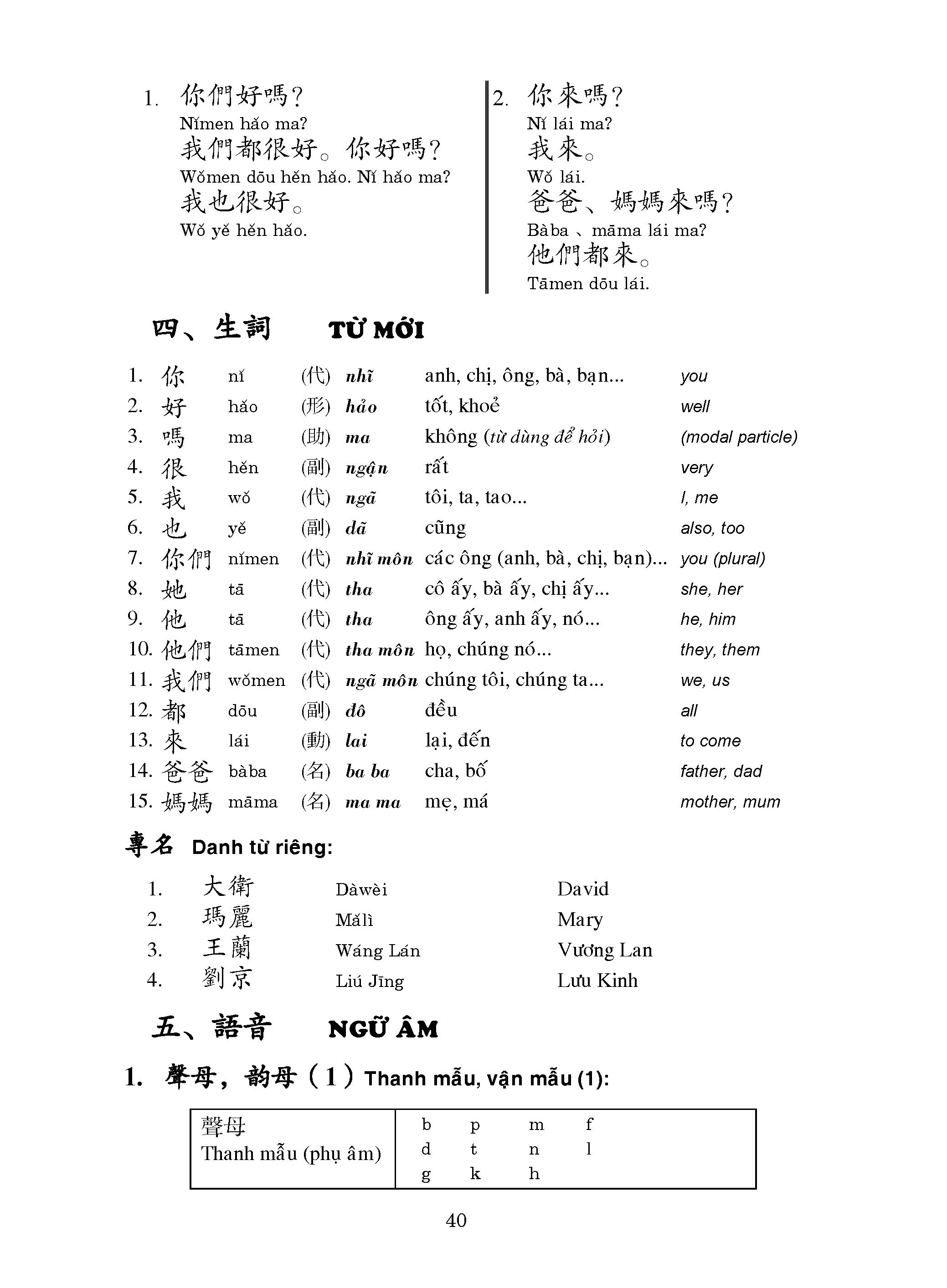 301 câu đàm thoại tiếng Hoa - bản chữ phồn thể