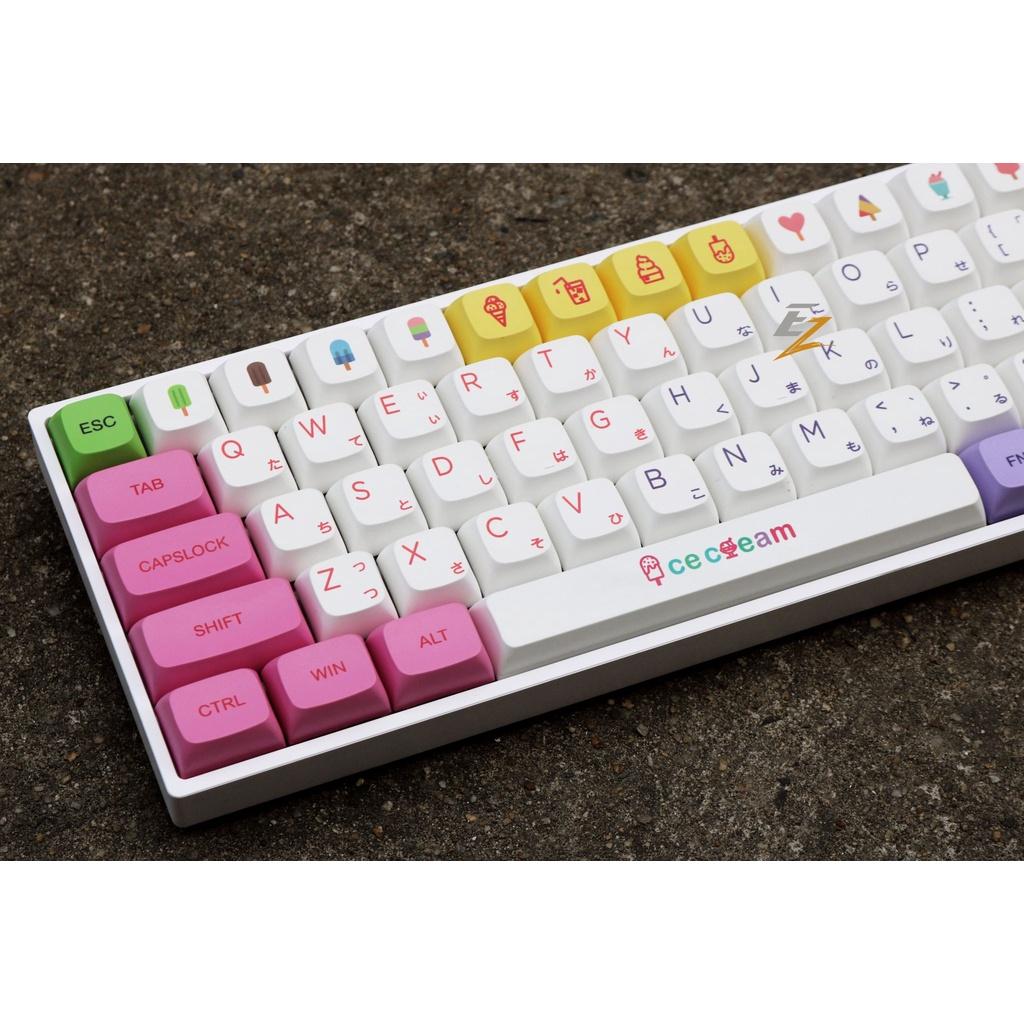 Keycap cho bàn phím Ice Cream Thick PBT XDA Profile 139 Phím | EZPC