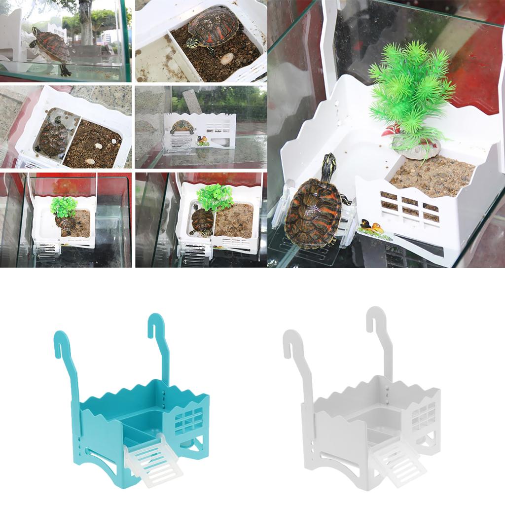 Floating Turtle Pier Terrapin Dock Frogs Reptile Ramp Basking Platform White