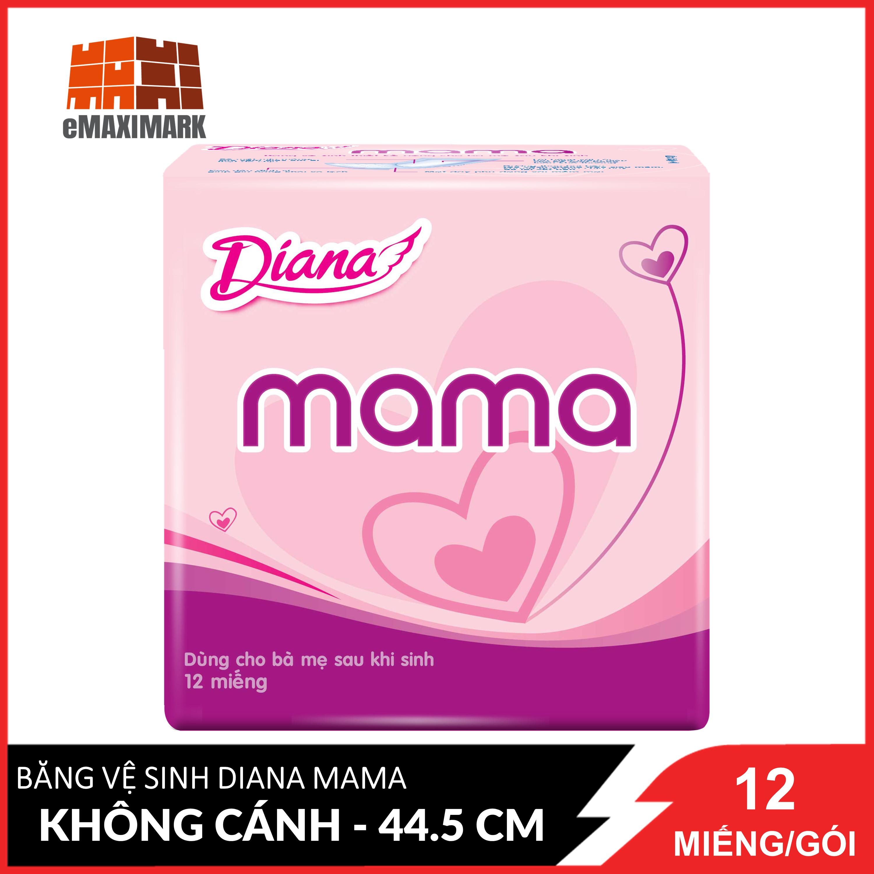 Băng Vệ Sinh Diana Mama Dùng Cho Bà Mẹ Sau Khi Sinh 12 Miếng / Gói