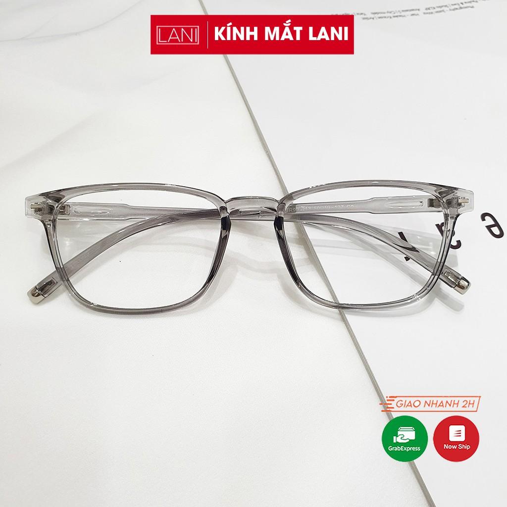 Gọng kính cận nam nữ nhựa dẻo chữ nhật basic LANI 213 nhiều màu - Mắt kính có độ theo yêu cầu