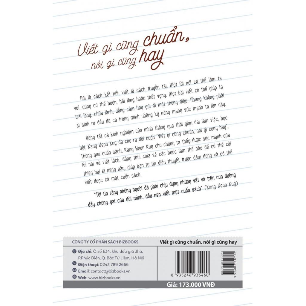 Sách - Viết Gì Cũng Chuẩn, Nói Gì Cũng Hay