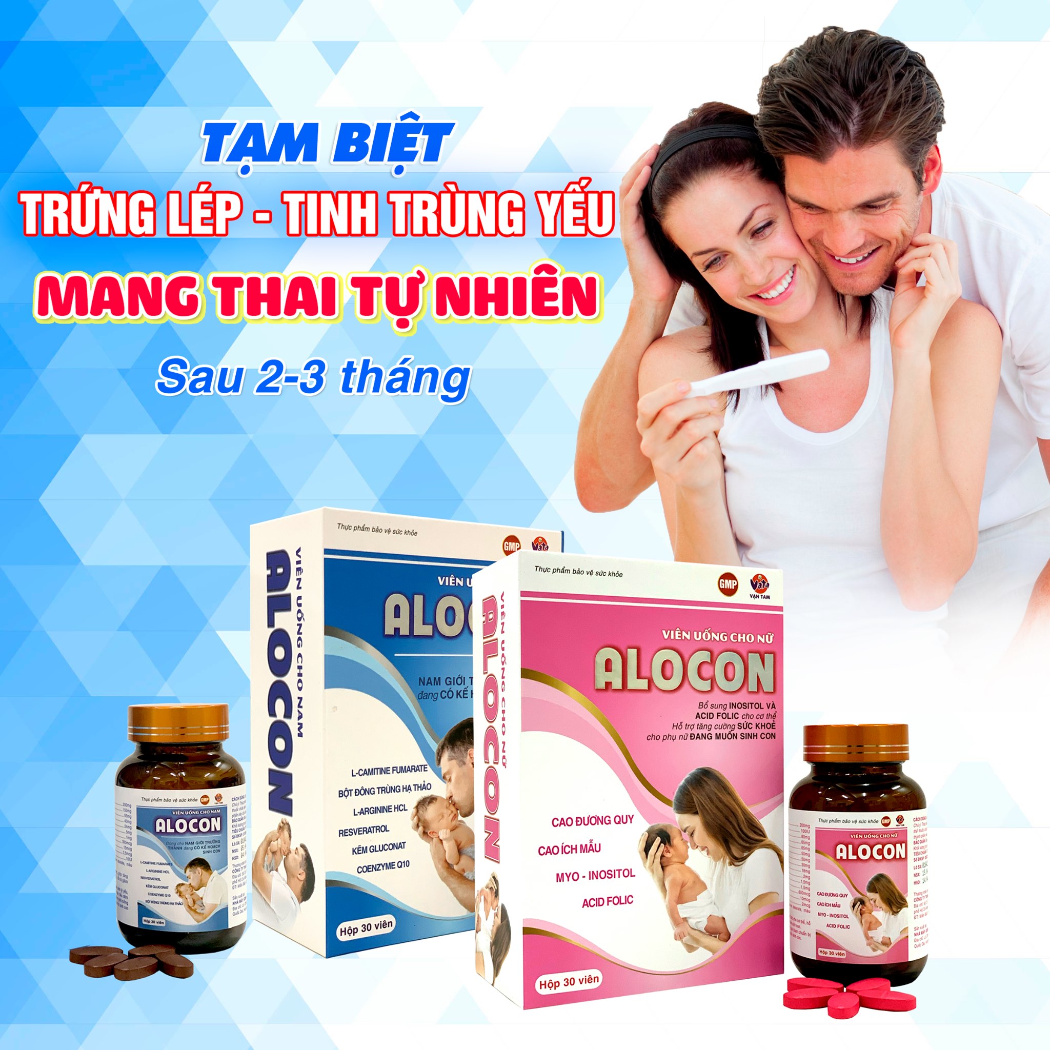 Viên Uống Tăng Khả Năng Thụ Thai Alocon Giúp Cải Thiện Buồng Trứng Sinh Lý Nữ Điều Hòa Kinh Nguyệt