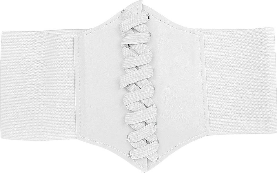 Women Wide Waist Bend Corset Cincher Lace up Waspie Girdle Belt Faux Leather