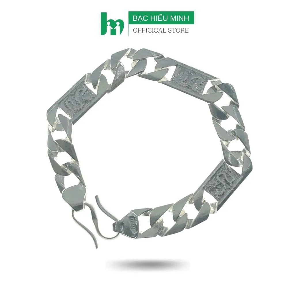 Lắc Tay Nam Bạc Hiểu Minh LTN019 bạc ta 7 chỉ rưỡi hình Rồng