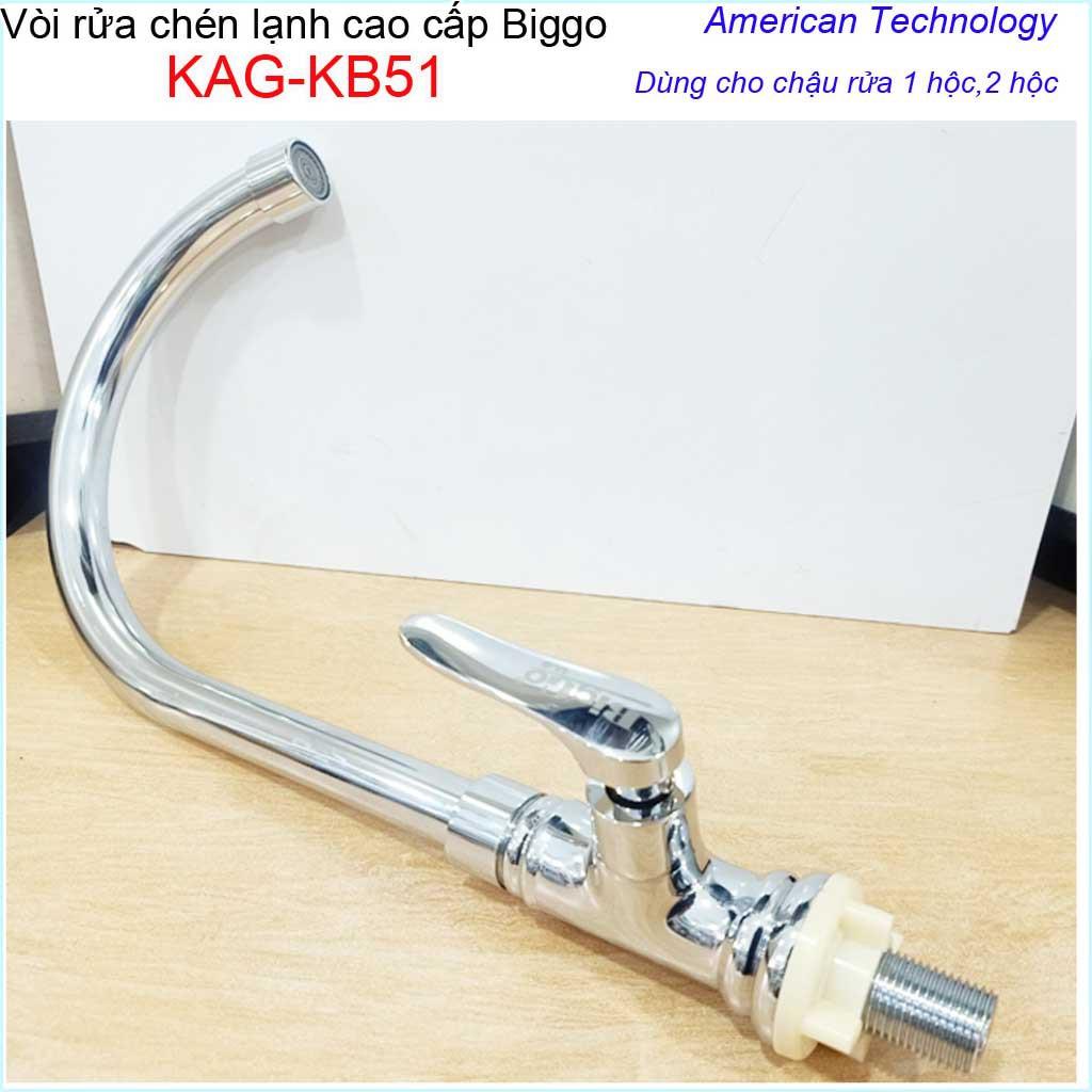 Vòi rửa chén bát,Vòi BigGo,  vòi bếp lạnh chậu rửa chén KAG-KB51