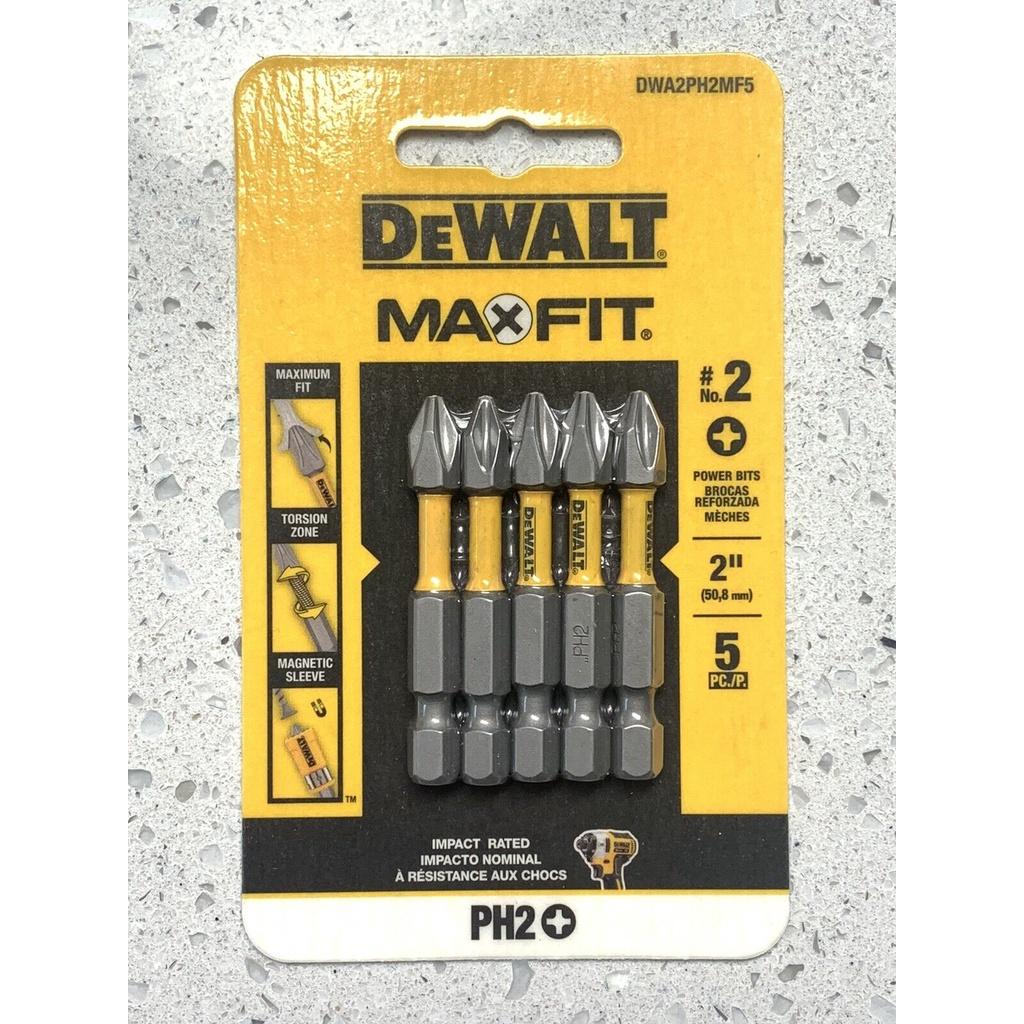 BỘ 5 MŨI VÍT DEWALT PH2 ~ 58MM MAXFIT DWA2PH2MF5 - CHÍNH HÃNG