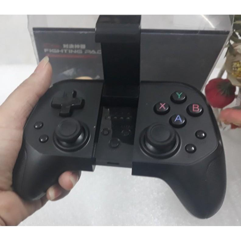 TAY CẦM CHƠI GAME BLUETOOTH C5- TAY CẦM GAME FIGHTING PAD C5 - BLUETOOTH GAMEPAD có giá kẹp điện thoại