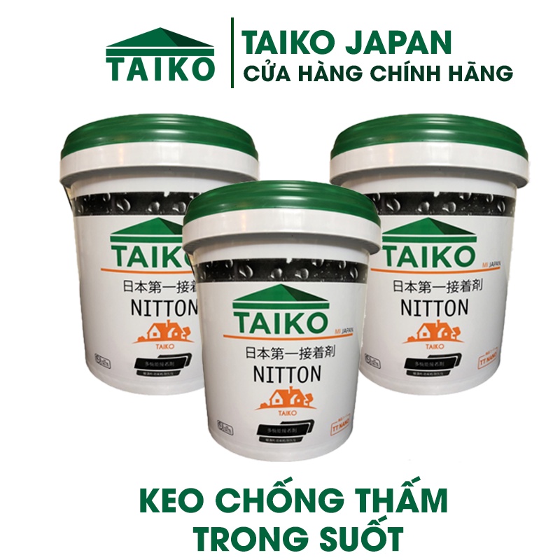 Keo Chống Thấm TAIKO Trong Suốt Gốc Silicon 0.5 Kg , 1 Kg, Combo 2 Kg  -Chống Thấm Gạch Lát Nền,Trần, Tường, Cửa Sổ, Vết Nứt Mái Nhà Triệt Để