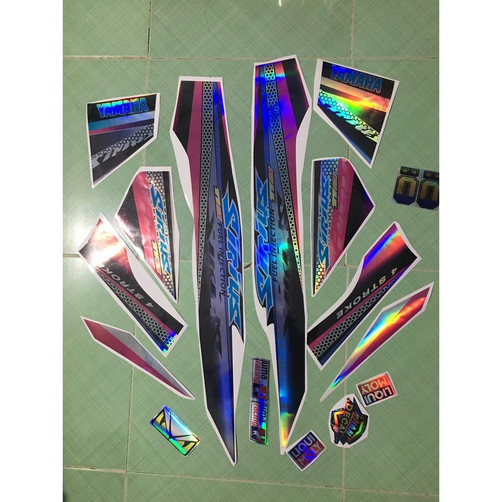 Tem sirius 110 hồng đen crom