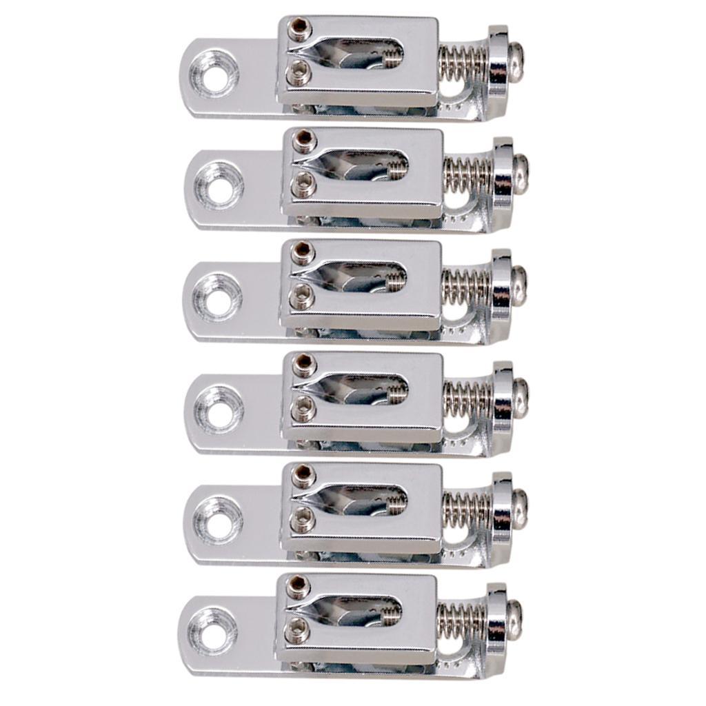 Metal Guitar Bridge Saddles with Wrench Screws for Electric Guitar