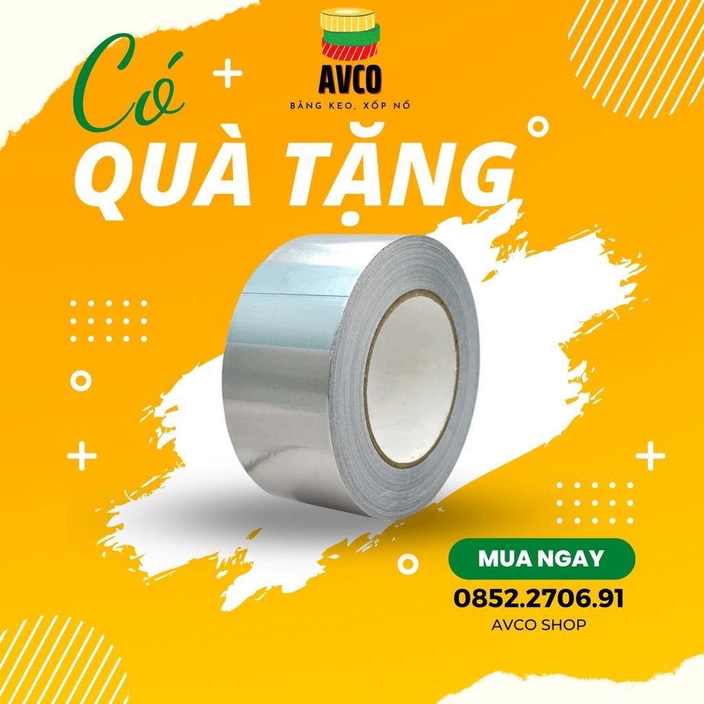 5 cuộn băng dính nhôm siêu bền, có thể chịu nhiệt khổ 48mm