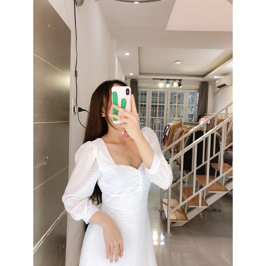 ĐẦM VOAN SỌC CỔ NHÚN