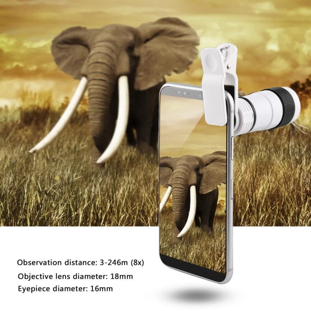Ống Kính Phóng To 8X HD Không Vignetting Tám Lần Cho Điện Thoại Di Động