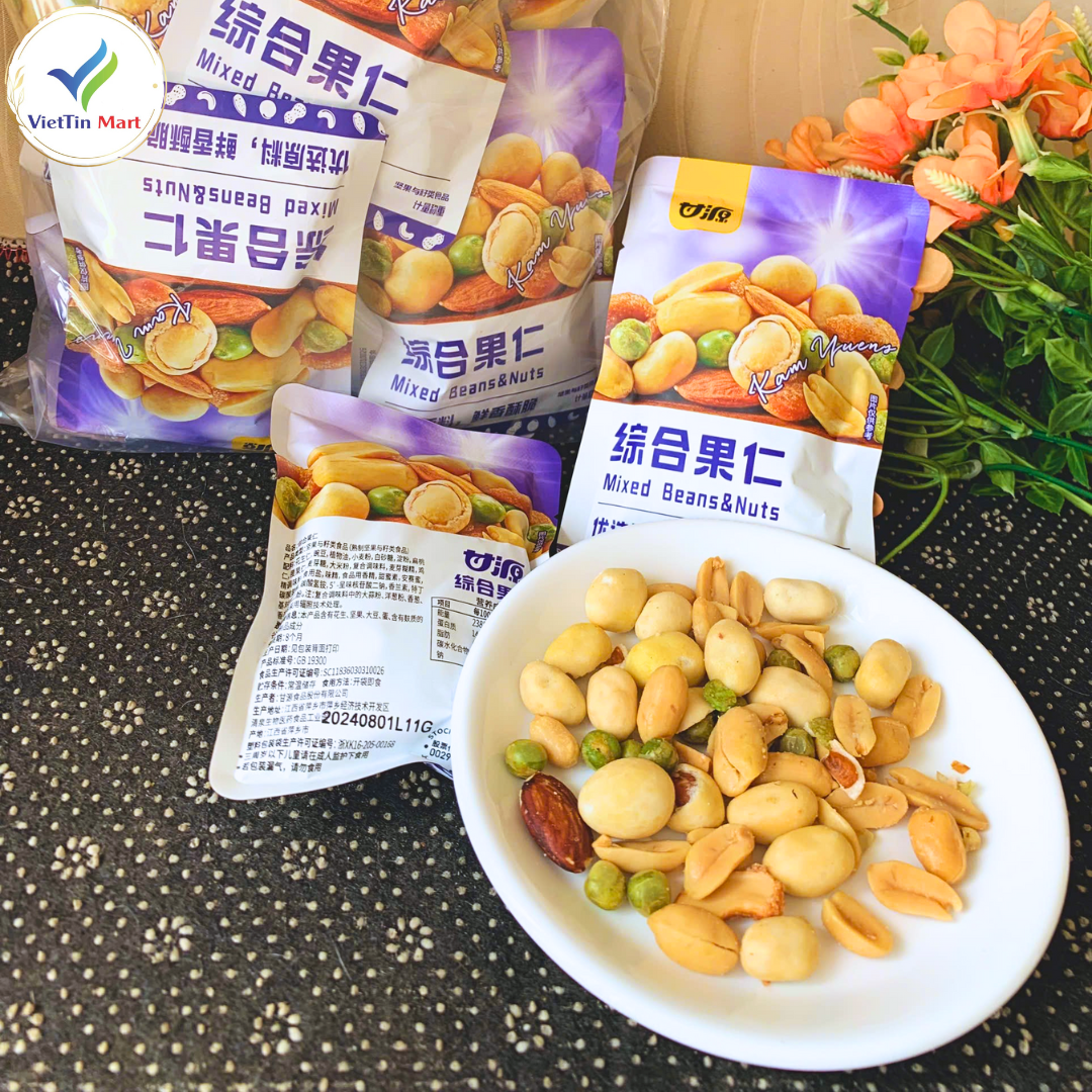 Hạt Dinh Dưỡng Sấy Giòn Tẩm Vị Mix Đậu