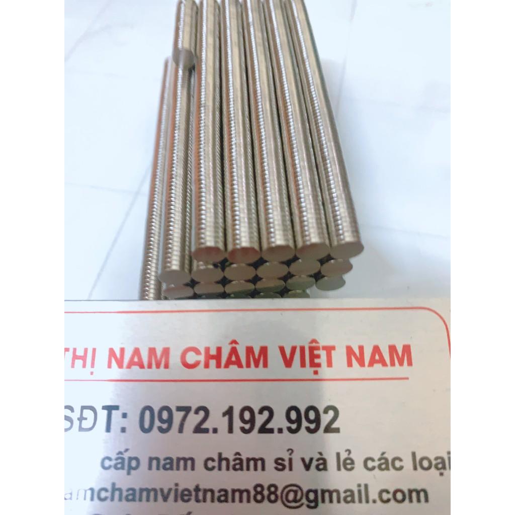 100 viên nam châm 6x1mm loại nam châm đất hiếm chất lượng tốt