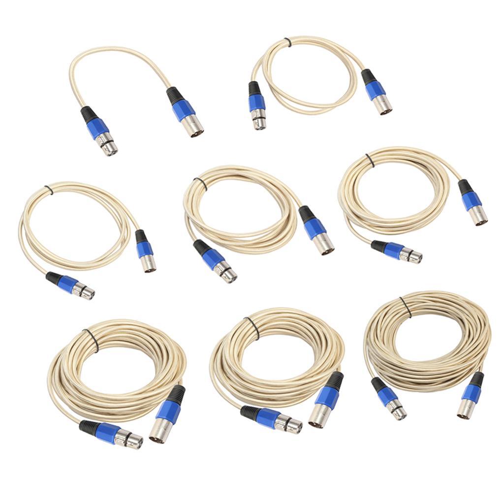 Stereo XLR Male to Female Microphone Mic Cable for Guitar Amplifier