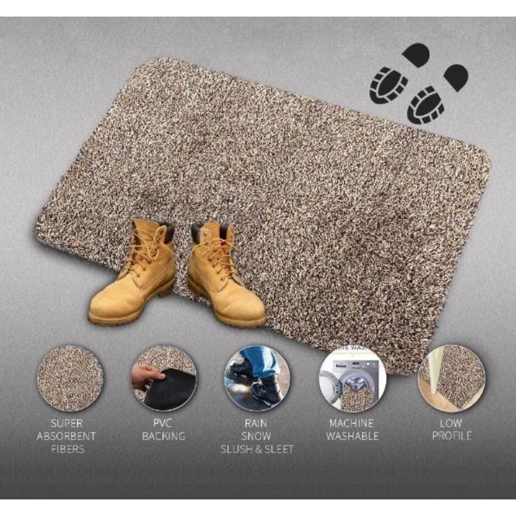 Thảm Cửa Siêu Thấm chất liệu mịn Clean Step Door Mat - ShopToro - AsiaMart