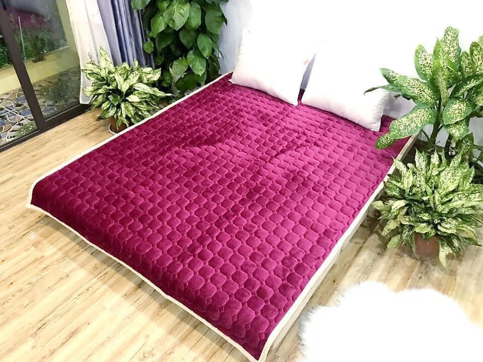 Thảm trải giường lông-Nệm trải giường 1m8x2m