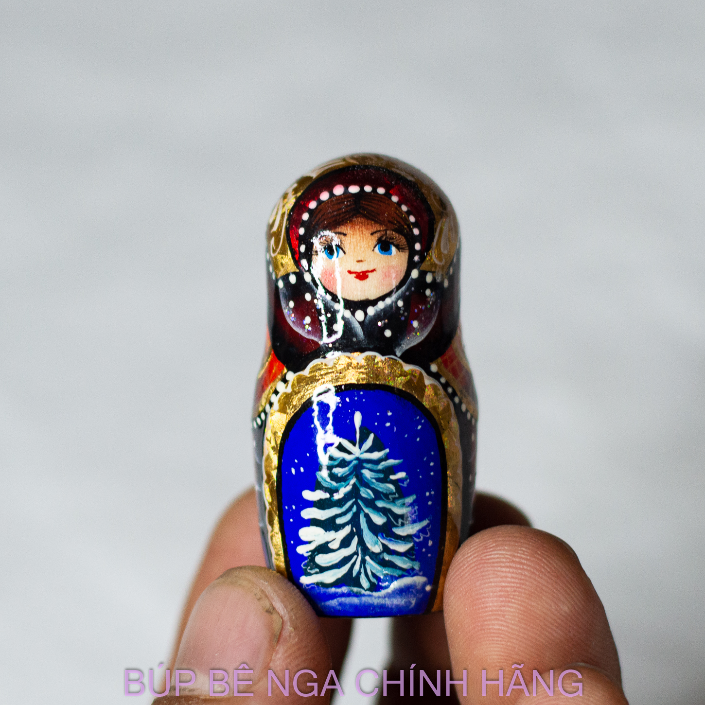 BỘ BÚP BÊ NGA MATRYOSHKA CAO CẤP 5 LỚP 18CM "CÔNG CHÚA TUYẾT"