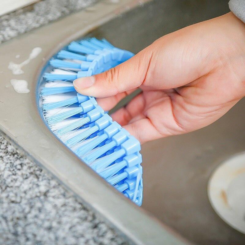Cleaning Brush Kitchen Chores Multifunctional Soft Fur Brush Bendable Laundry Brush Shoe Brush Bathroom Cleaning Brush